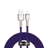 Cablu Baseus de date Cafule Series Metal (Caljk-B05), USB to Lightning 2.4A, 2m, mov