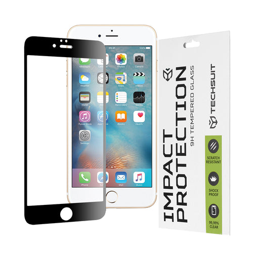 Folie de protectie pentru iPhone 6 Plus/ 6s Plus, Techsuit 111D Full Cover / Full Glue Glass