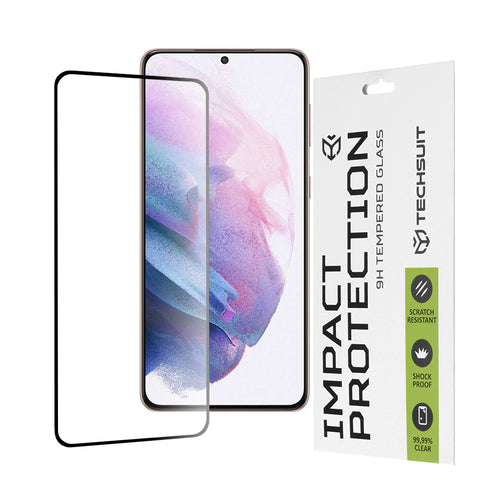 Folie de protectie pentru Samsung Galaxy S21 Plus 5G, Techsuit 111D Full Cover / Full Glue Glass