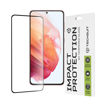 Folie de protectie pentru Samsung Galaxy S21 5G, Techsuit 111D Full Cover / Full Glue Glass