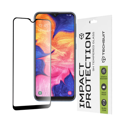 Folie de protectie pentru Samsung Galaxy A20e, Techsuit 111D Full Cover / Full Glue Glass