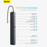 Hub USB Baseus Hub Adapter EliteJoy Gen2 (WKSX030213), negru