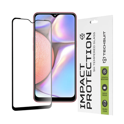 Folie de protectie pentru Samsung Galaxy A10, Techsuit 111D Full Cover / Full Glue Glass