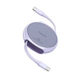 Cablu Baseus de date Pathfinder Series (P10368400511-00), Type-C to Type-C, 100W, 1m, Retractabil, mov