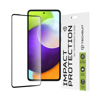 Folie de protectie pentru Samsung Galaxy A52 5G, Techsuit 111D Full Cover / Full Glue Glass