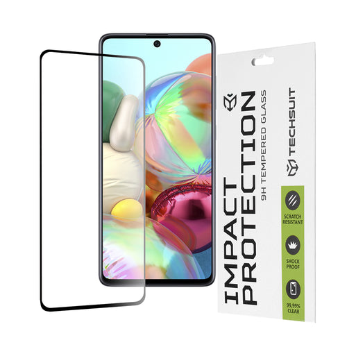 Folie de protectie pentru Samsung Galaxy A71 4G, Techsuit 111D Full Cover / Full Glue Glass
