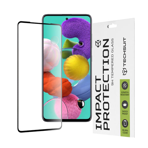 Folie de protectie pentru Samsung Galaxy A51 4G, Techsuit 111D Full Cover / Full Glue Glass