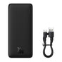 Baterie Externa Baseus Airpow (PPQD090001), USB, Type-C, Micro-USB, 20W, 10000mAh, cu Cablu Type-C, Negru
