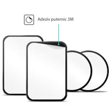 Suport auto Techsuit (2 pack) Placa metalica (MP02), cu PU Piele Cover, negru