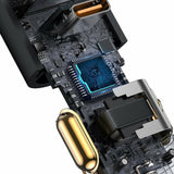 Incarcator auto Baseus Share Together (Ccbt-C0G), cu Cigarette Lighter Expansion, USB-A, Type-C, 120W, negru