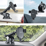 Suport auto Yesido Suport auto (C120), Gravity Grip, Brat extensibil pentru Bord, Parbriz, negru