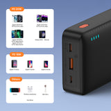 Baterie Externa Baseus Airpow (P10022804113-00), USB, Type-C, Micro-USB, 20W, 20000mAh, Negru