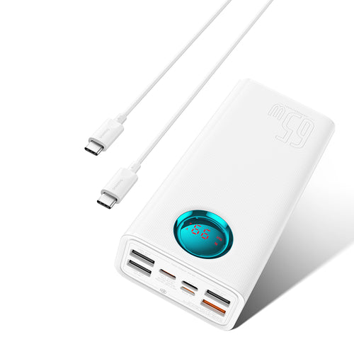 Baterie Externa Baseus (P10022402223-00), 4x USB, Type-C, Lighting, Micro-USB, Incarcare Rapida, 65W, 26800mAh