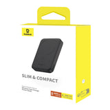 Baterie Externa Baseus Mini Air (P10059002113-00), Type-C, MagSafe Charging, 20W, 6000mAh, cu Cable Type-C, 30cm, Negru
