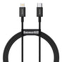 Cablu Baseus de date Superior Series (Catlys-A01), Type-C to Lightning PD, 20W, 1m, negru