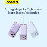 Baterie Externa Baseus Mini Air (P10059002513-00), Type-C, MagSafe Charging, 20W, 6000mAh, cu Cable Type-C, 30cm, Mov