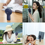 JisuLife Premium Mini Hand Fan Life3 (F2B), portabil, Ultra-Silent, Type-C, 3 Speeds, 4000mAh, Alb