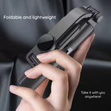 Selfie stick Techsuit Mini (L10), Stable Tripod cu Bluetooth Telecomanda, 360 Rotation, Aluminium Alloy, 68cm, negru