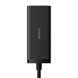 Incarcator retea Baseus /Powerstrip (PSZM000201), Type-C Cable Included, 2 x AC, 2 x USB, 2 x Type-C, 100W, negru