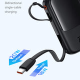 Baterie Externa Baseus Qpow Pro+ (P10067101113-00), Lightning, 2xType-C, USB, 22.5W, Incarcare Rapida, 10000mAh