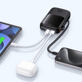 Baterie Externa Baseus Qpow Pro+ (P10067101113-00), Lightning, 2xType-C, USB, 22.5W, Incarcare Rapida, 10000mAh