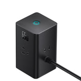 Incarcator retea Baseus PowerCombo Digital PowerStrip (PSLR000101), 3xAC, USB, Type-C cu Type-C Cable, 65W, US Plug, negru