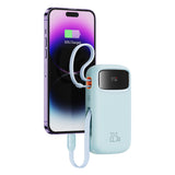 Baterie Externa Baseus Qpow Pro+ (P10055003313-00), Lightning, 2x Type-C, USB, 22.5W, 10000mAh, Cable Type-C, 30cm