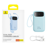 Baterie Externa Baseus Qpow Pro+ (P10055003313-00), Lightning, 2x Type-C, USB, 22.5W, 10000mAh, Cable Type-C, 30cm