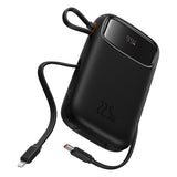 Baterie Externa Baseus Qpow Pro+ (P10055002113-00), Lightning, 2x Type-C, USB, 22.5W, 20000mAh, Cable Type-C, 30cm
