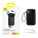 Baterie Externa Baseus Qpow Pro+ (P10055002113-00), Lightning, 2x Type-C, USB, 22.5W, 20000mAh, Cable Type-C, 30cm