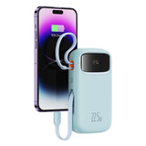 Baterie Externa Baseus Qpow Pro+ (P10055002313-00), Lightning, 2x Type-C, USB, 22.5W, 20000mAh, Cable Type-C, 30cm