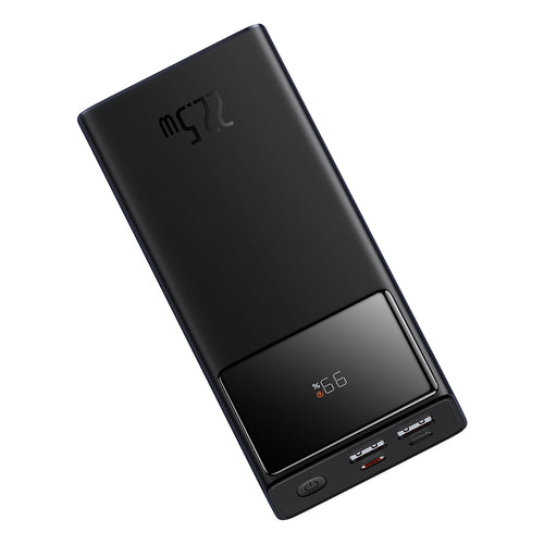 Baterie Externa Baseus Star-Lord (PPXJ080001), 2x USB, Type-C, Micro-USB, 22.5W, 20000mAh, Cable Type-C, 3A, 30cm, Negru