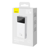 Baterie externa Baseus Star-Lord (PPXJ080002), 2x USB, Type-C, Micro-USB, 22.5W, 20000mAh, Cable Type-C, 3A, 30cm, alb