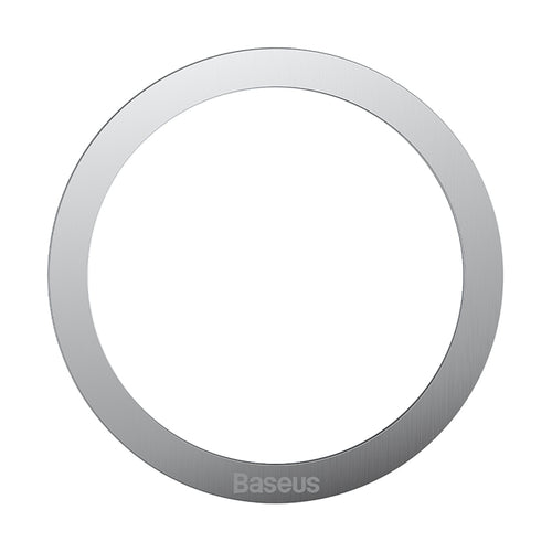 Adaptor Baseus (2 pack) Inel Metalic Magnetic Series (PCCH000012), Universal Phone Ring pentru Samsung, iPhone, Argintiu