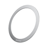 Adaptor Baseus (2 pack) Inel Metalic Magnetic Series (PCCH000012), Universal Phone Ring pentru Samsung, iPhone, Argintiu