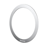 Adaptor Baseus (2 pack) Inel Metalic Magnetic Series (PCCH000012), Universal Phone Ring pentru Samsung, iPhone, Argintiu
