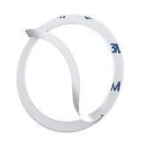 Adaptor Baseus (2 pack) Inel Metalic Magnetic Series (PCCH000012), Universal Phone Ring pentru Samsung, iPhone, Argintiu