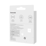 Adaptor Baseus (2 pack) Inel Metalic Magnetic Series (PCCH000012), Universal Phone Ring pentru Samsung, iPhone, Argintiu