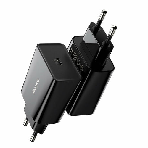 Incarcator retea Baseus Speed Mini (Ccfs-SN01), Incarcare rapidar, Type-C, 20W, negru