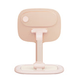 Suport de birou Baseus birou Seashell (B10451501411-00), pentru Tablets, Phones, MagSafe, Aliaj aluminiu, roz deschis