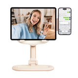 Suport de birou Baseus birou Seashell (B10451501411-00), pentru Tablets, Phones, MagSafe, Aliaj aluminiu, roz deschis