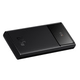 Baterie externa Baseus Star-Lord (PPXJ100001), 2x USB, Type-C, Micro-USB, 22.5W, 10000mAh, Cable Type-C, 3A, 30cm, negru