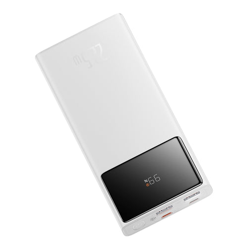 Baterie externa Baseus Star-Lord (PPXJ100002), 2x USB, Type-C, Micro-USB, 22.5W, 10000mAh, Cable Type-C, 3A, 30cm, alb