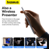 Stylus pen Baseus Smooth Writing 2 (P80015805211-00), Active, Wireless Charging, Detasabil Tip, 130mAh, pentru iPad, alb