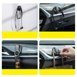 Baseus (2 pack) Organizator Auto Beetle (Acggjk-0G), pentru Saving Space, Multifunctional, Universal, Dark Gri