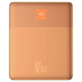 Baterie Externa Baseus Blade (P10063801733-00), 2x Type-C, 65W, 12000mAh, Afisaj Digital, cu Cable USB-C, Portocaliu
