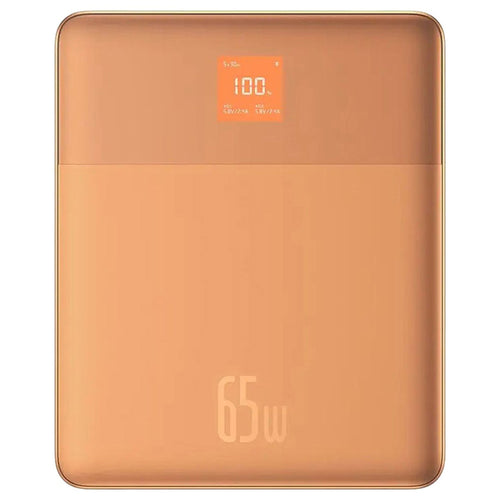 Baterie Externa Baseus Blade (P10063801733-00), 2x Type-C, 65W, 12000mAh, Afisaj Digital, cu Cable USB-C, Portocaliu