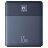 Baterie Externa Baseus Blade (P10063801323-00), 2x Type-C, 65W, 12000mAh, Afisaj Digital, cu Cable USB-C, Albastru
