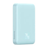 Baterie Externa Baseus Magnetic Mini (PPCX110103), USB-C, MagSafe, 10000mAh, 20W, cu Cable Type-C, 3A, 30cm, Bleu