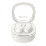 Casti wireless Baseus Bowie WM02 (NGTW370202), Bluetooth 5.3, TWS, In-ear, cu Microfon, alb